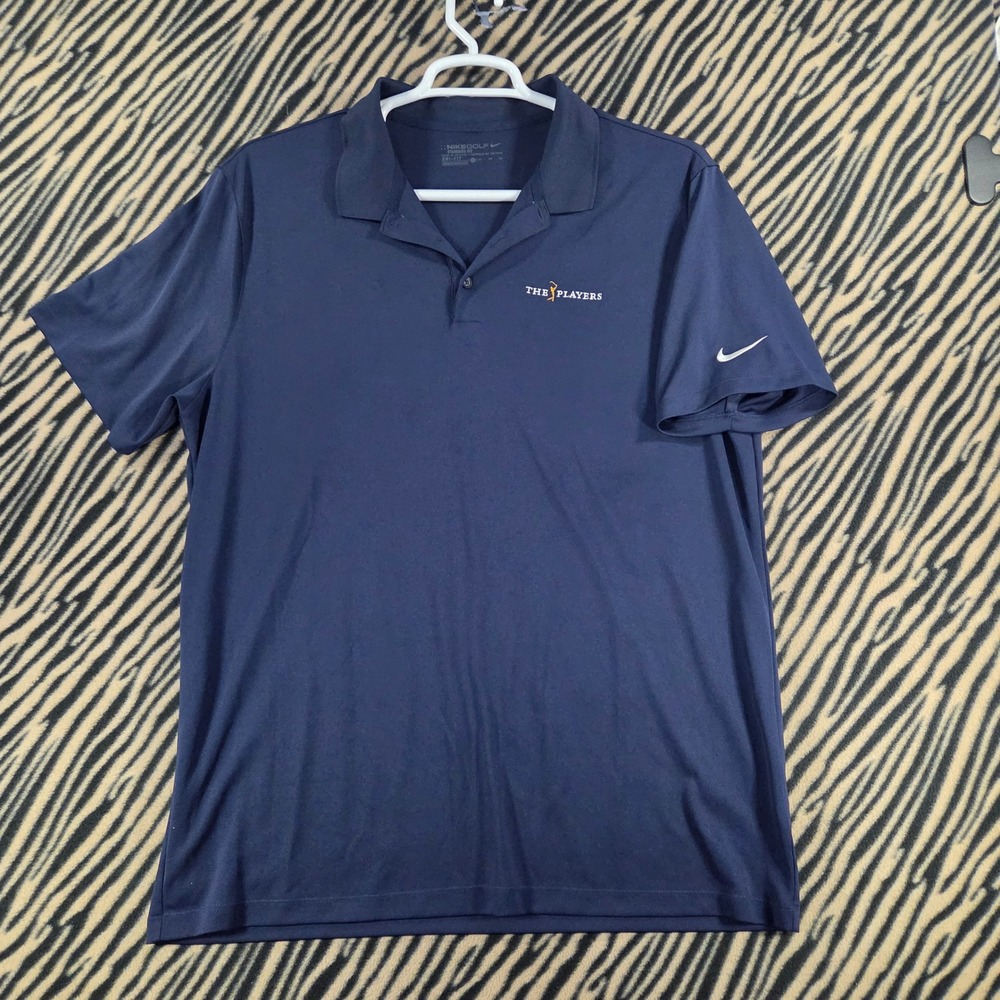 Nike Golf The Players Championship TPC Sawgrass Dri-FIT Polo Shirt Navy Mens XL